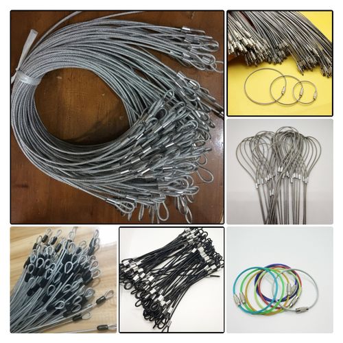 不锈钢钢丝绳 包胶钢丝绳 铝套端子钢丝绳 密码锁钢丝绳 可定做